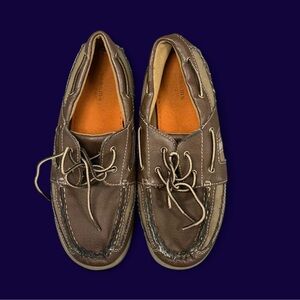 Kids Brown Boat Shoes
